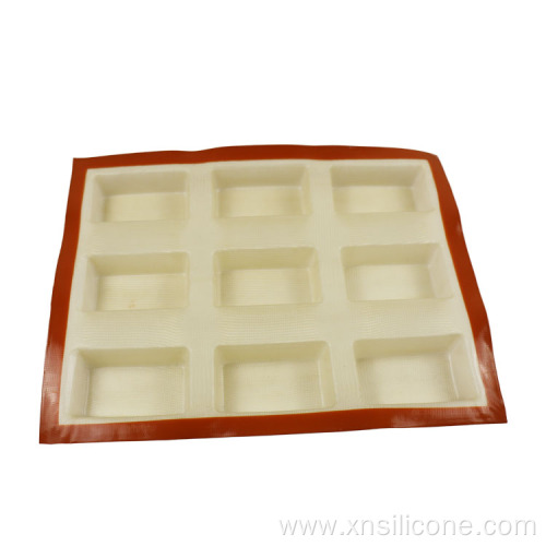 LFGB 9 Caves Reusable Non-stick Silicone Bakeware Mold